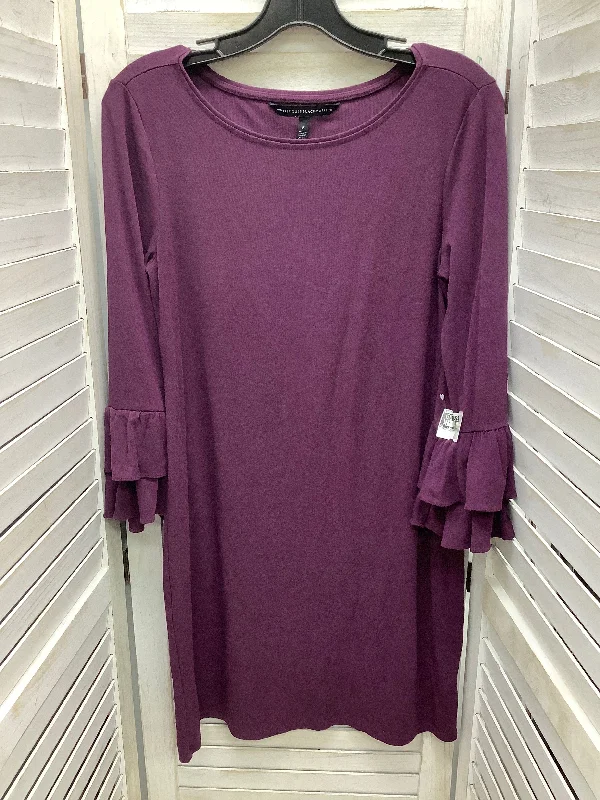 Dress Casual Midi By White House Black Market In Purple, Size: S Midi Skirt Blouse