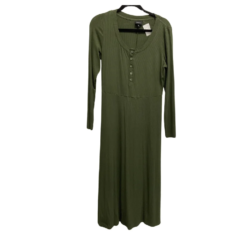 Dress Casual Midi By Who What Wear In Green, Size: M Boho Chic Midi