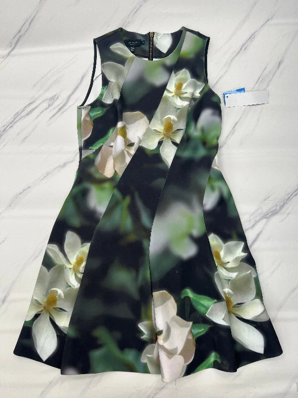 Dress Party Midi By Ted Baker In Green, Size: 8 Trendy Midi Look