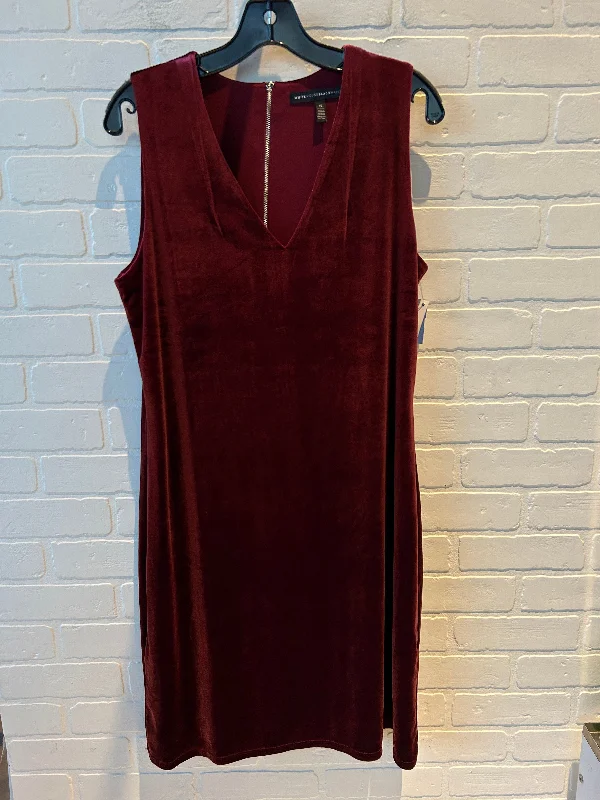 Dress Party Midi By White House Black Market In Red, Size: L Midi Skirt Casual