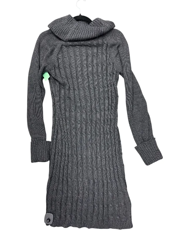 Dress Sweater By Calvin Klein In Grey, Size: 2 Sweater Dress Style