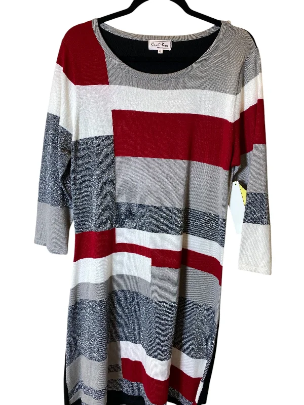 Dress Sweater By Carol Rose In Multi-colored, Size: Xl Slim Fit Sweater Dress