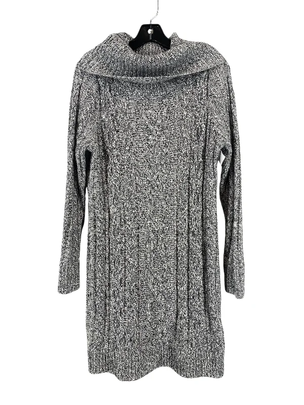 Dress Sweater By Loft In Grey, Size: Lp Sweater Dress Combo