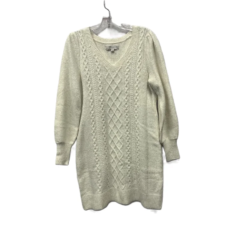 Dress Sweater By Loft In Ivory, Size: S Loose Sweater Dress