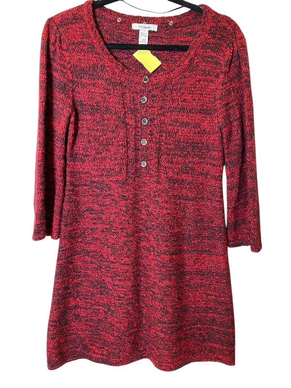 Dress Sweater By Style And Co Collection Women In Red, Size: S High Neck Knit Dress