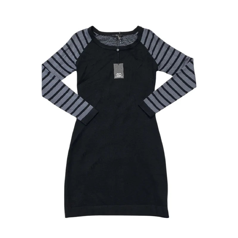 Dress Sweater By Tart Collections In Black & Grey, Size: S Comfy Sweater Dress