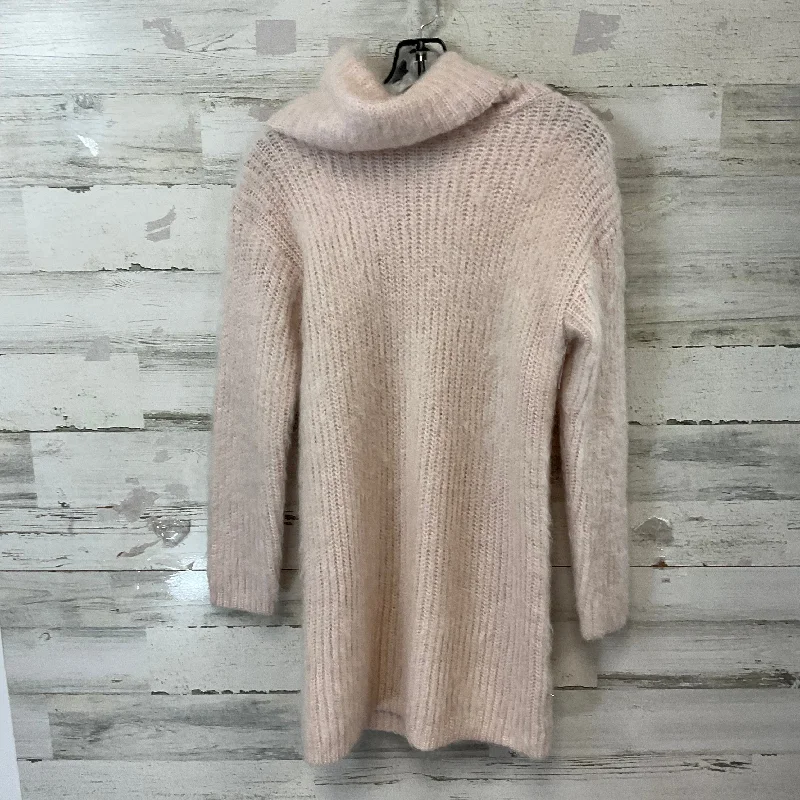 Dress Sweater By Topshop In Pink, Size: S Wool Sweater Dress