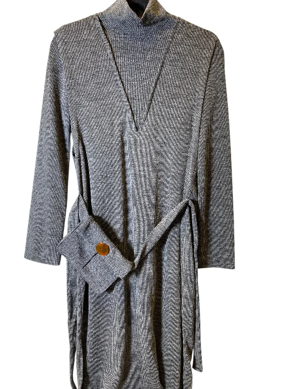 Dress Sweater By Zara In Grey, Size: S Fall Knit Sweater