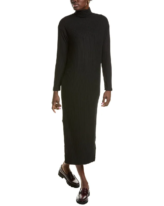 Enza Costa Turtleneck Sweaterdress Classic Sweater Dress