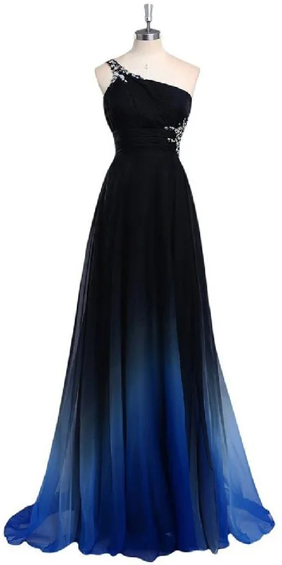 001 Blue Floor-Length/Long A-Line Prom Dress /Princess Off-the-Shoulder Beading Tulle Prom Dresse S25414 Tulle Dress Glam