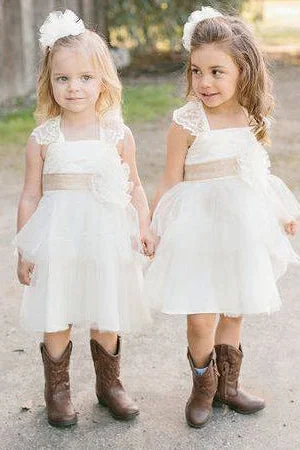 Adorable Ivory Tulle Flower Girl Dress Tulle Dress Style